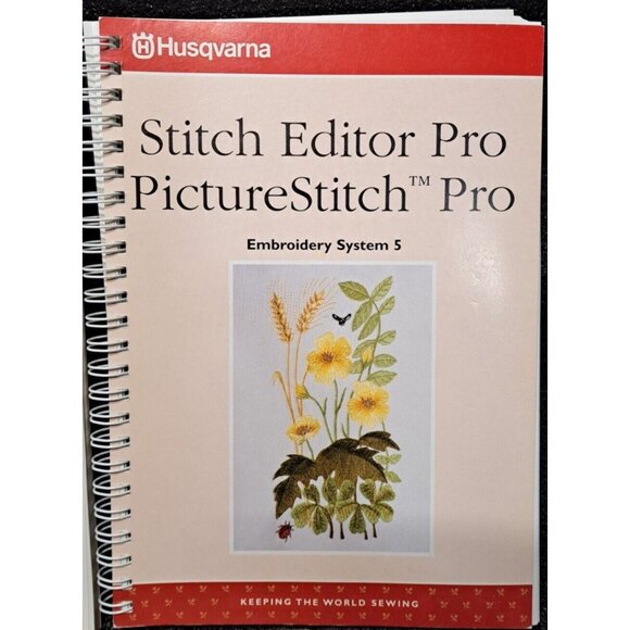 3 Husqvarna Viking Sewing Customizing Digitizing PictureStitch Embroidery Books - Picture 3 of 11
